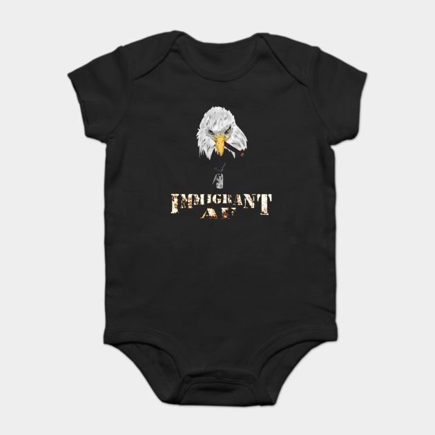 Immigrant AF Smoking Eagle Tee Baby Bodysuit by immigrantaf